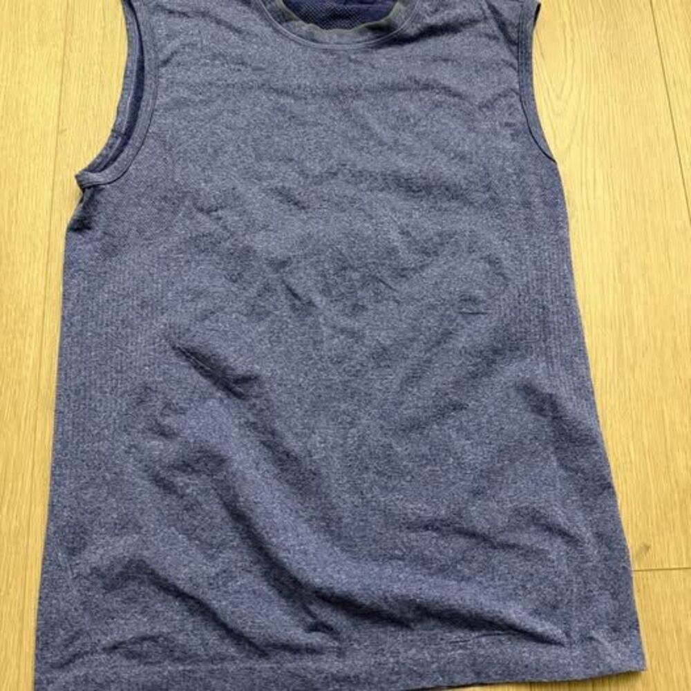 Lululemon Blue Heathered Sleeveless Workout Top Small